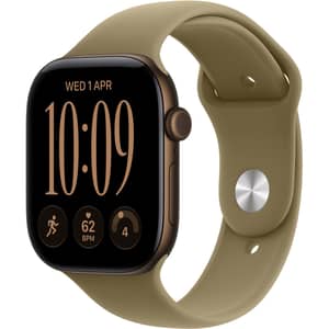 Apple Watch Series 12 GPS, 46mm Dark Bronze Aluminum Case with Olive Sport Band - M/L - Pre-order
