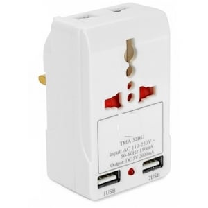 

Terminator TMA32BU 13A Plug Multi Adaptor W/ 2USB Sockets