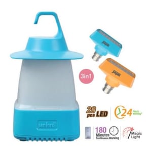 

Sanford SF6156CLRLED SF458MCL Rechargeable LED Lantern With LED Bulb Combo