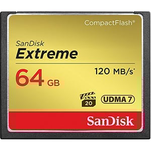 

Sandisk SDCFXSB064GG46 Extreme Compact Flash 64GB