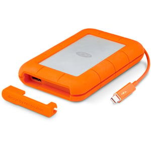 LaCie Rugged Thunderbolt Hard Drive 1TB Silver/Orange STEV1000400
