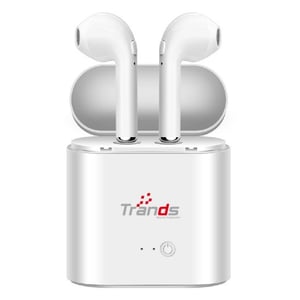 

Trands TWSF12 Wireless Stereo Headset White With Charging Dock