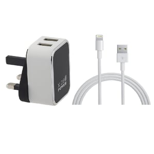 

Xcell Home Charge With Lightning Cable - White