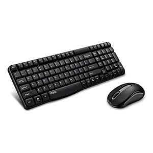 Rapoo X1800S Wireless Keyboard & Mouse Combo Black English/Arabic