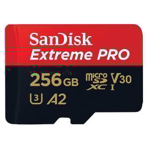 سانديسك SDSQXCZ-256G-GN6MA إكستريمMicroSDXC برو256GB+محول SD