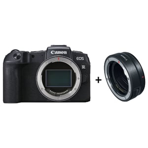 Canon EOS RP Mirrorless Digital Camera Body Black With Mount Adapter EF-EOS R