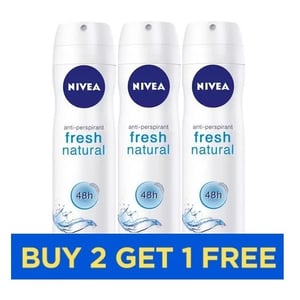 

Nivea Deo Spray Fresh Women 150ml - Buy 2 Get 1 Free