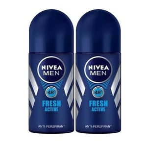 

Nivea Men Fresh Active Deo Roll On 50ml Twin Pack