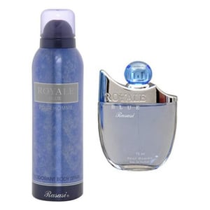 

Rasasi Royale Blue + Deo Spray Gift Set For Men