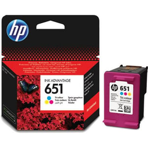 

HP C2P11AE 651 Tri Color Original Ink Advantage Cartridge