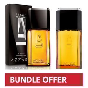 

Azzaro Pour Homme Eau De Toilette For Men 100ml Pack of 2 - Bundle Offer