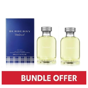 

Burberry Weekend Eau De Toilette For Men 100ml Pack of 2 - Bundle Offer