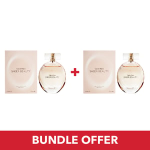 

Calvin Klein Beauty Sheer EDT Women 100mlx2 Bundle Offer