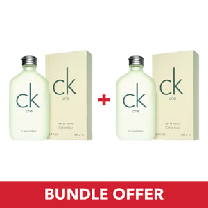 

Calvin Klein One EDT Unisex 200mlx2 Bundle Offer