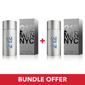 

Carolina Herrera 212 EDT Men 100mlx2 Bundle Offer