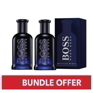 

Hugo Boss Bottled Night Eau De Toilette For Men 100ml Pack of 2 - Bundle Offer