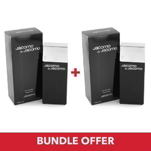 

Jacomo Jacomo De Jacomo EDT Men 100mlx2 Bundle Offer