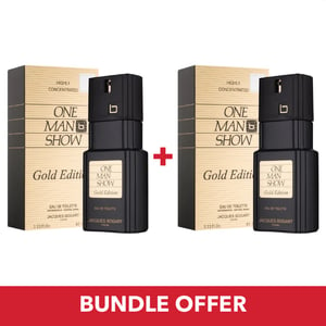 

Jacques Bogart One Man Show Gold Edi EDT Men 100mlx2 Bundle Offer