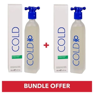United Colors Of Benetton Cold EDT Men 100mlx2 Bundle Offer