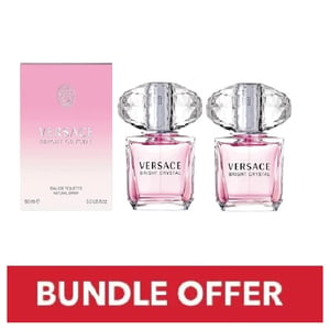 

Versace Bright Crystal Eau De Toilette For Women 90ml Pack of 2 - Bundle Offer