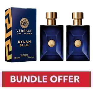 

Versace Dylan Blue Eau De Toilette For Men 100ml Pack of 2 - Bundle Offer