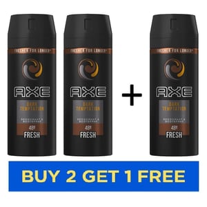 

AXE Dark Temptation 48H Fresh Deo Men 150ml Buy 2 get 1 Free