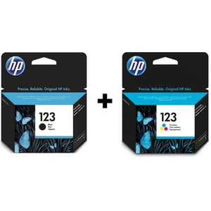 

HP F6V17AE 123 Ink Cartridge Black + HP F6V16AE 123 Ink Cartridge Tricolor