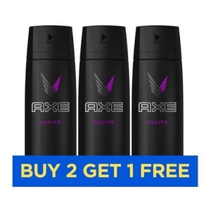 AXE Excite Body Spray 150ml Buy 2 Get 1