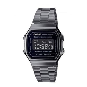 

Casio Vintage Grey Stainless Steel Digital Unisex Watch A168WGG-1BDF