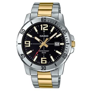 

Casio Standard Grey/Gold Stainless Steel Analog Men Watch MTP-VD01SG-1BVUDF