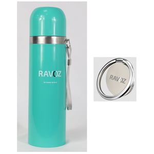 Free Ravoz Vaccum Water Bottle 500ml+Ring Holder