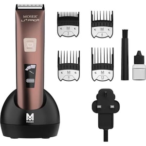 Moser 1888-0151 Li+Pro2 Professional Cord/Cordless Hair Clipper Deep Metallic Burgundy