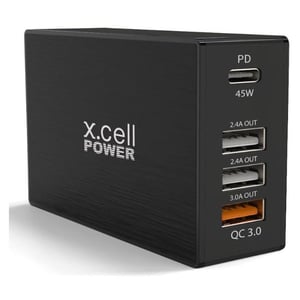 

Xcell HC-63W Four Port Home Charger 63W For Smartphone