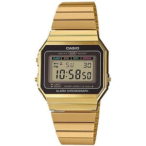 

Casio Gold Stainless Steel Unisex Watch A700WG-9ADF