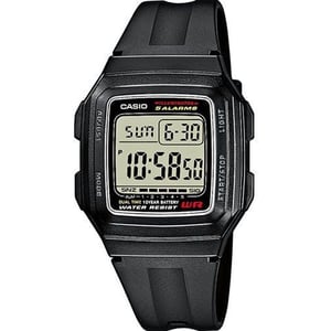 

Casio Black Resin Unisex Watch F-201WA-1ADF