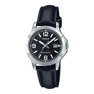 

Casio Black Leather Women Watch LTP-V004L-1BUDF