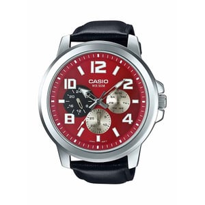 

Casio Black Leather Men Watch MTP-X300L-4AVDF