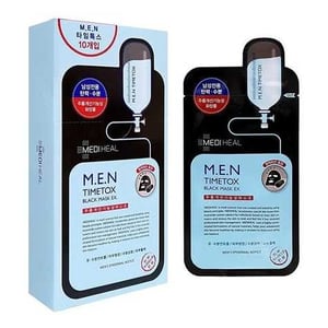 Mediheal M.E.N Time Tox Charcoal-Mineral Mask Box