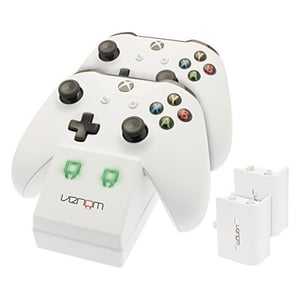 Venom Twin Docking Station For Xbox One With 2 x Rechargeable Battery White VS2859