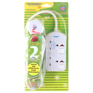 Terminator TPB832UK-5M Extension 3 Way 5m G-Mark