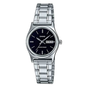 

Casio LTP-V006D-1B2 Dress Silver Stainless Steel Analog Watch Women