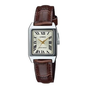 

Casio Dress Brown Leather Women Analog Watch LTP-V007L-9B