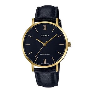 

Casio Dress Black Leather Women Analog Watch LTP-VT01GL-1B