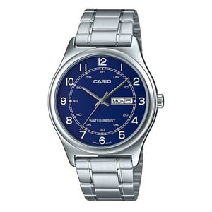 

Casio Dress Silver Stainless Steel Men Analog Watch MTP-V006D-2B