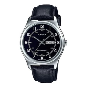 

Casio Enticer Black Leather Men Analog Watch MTP-V006L-1B2