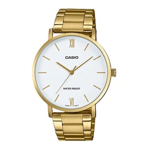 

Casio Dress Gold Tone Stainless Steel Men Analog Watch MTP-VT01G-7B