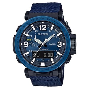 Casio PRG-600YB-2 Protrek Blue/Black Cloth Band Analog/Digital Watch Men