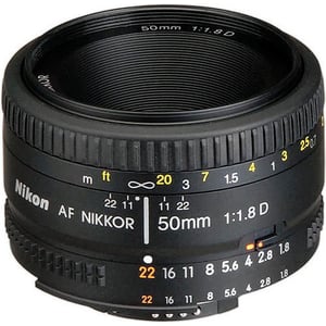 Nikon AF Nikkor 50mm f/1.8D for Nikon DSLR Cameras