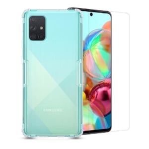 

Max & Max Tempered Glass With Cover For Samsung A71