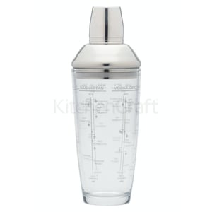 BarCraft Boston Glass Cocktail Shaker 700ml Gift Boxed